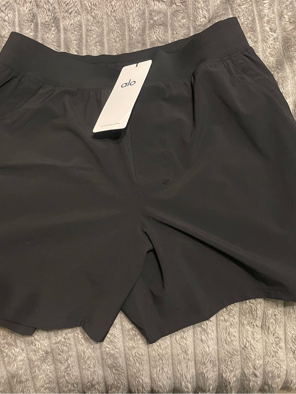 ALO Yoga Black Athletic Performance Shorts